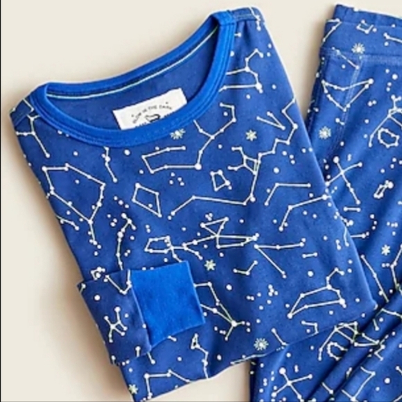 Crewcuts Other - CREWCUTS constellation pajama top 12 blue+white astronomy stars sleep skirt L